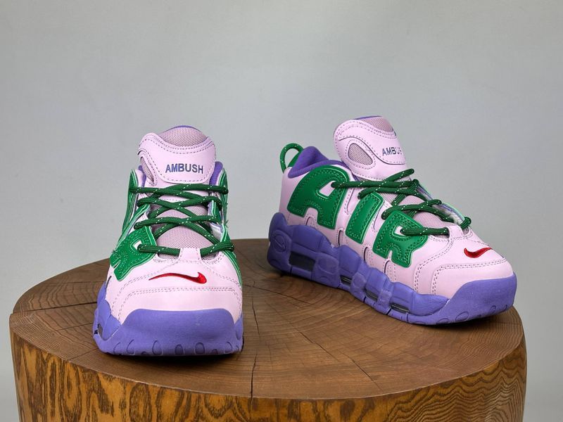 Кросівки Nike Air More Uptempo Purple/green 0028 0028 фото