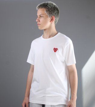Футболка Comme des Garsons PLAY білий 0955 0955 фото