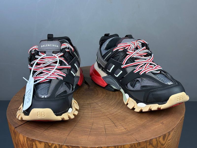 Кросівки Balenciaga Track Black Grey Red 1424 1424 фото