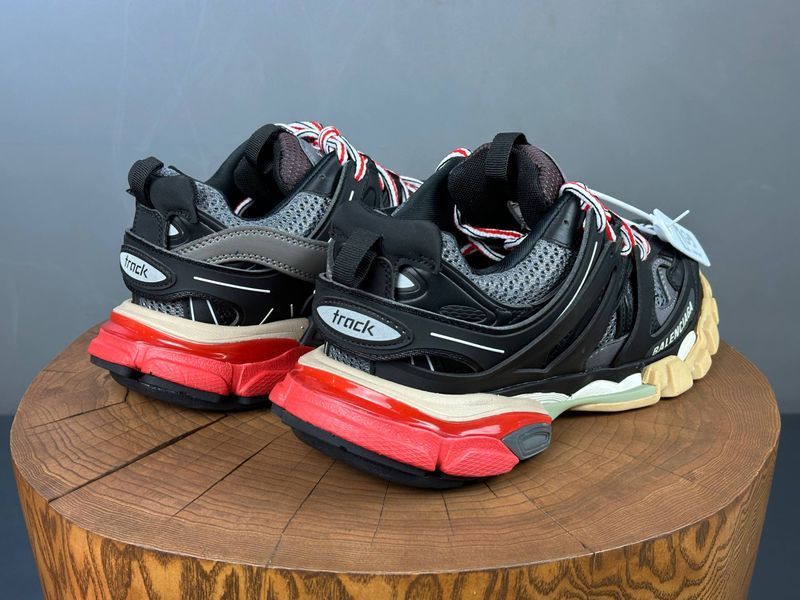 Кросівки Balenciaga Track Black Grey Red 1424 1424 фото