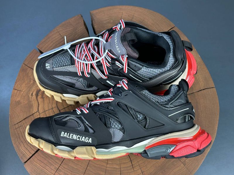 Кросівки Balenciaga Track Black Grey Red 1424 1424 фото