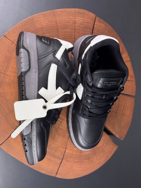 Кросівки Off-White Out of Office Black White 0225 0225 фото