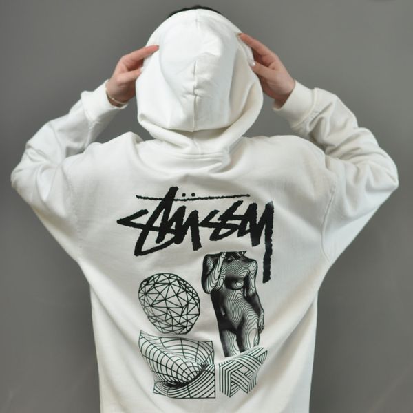 Худі Stussy білий 0261 0261 фото